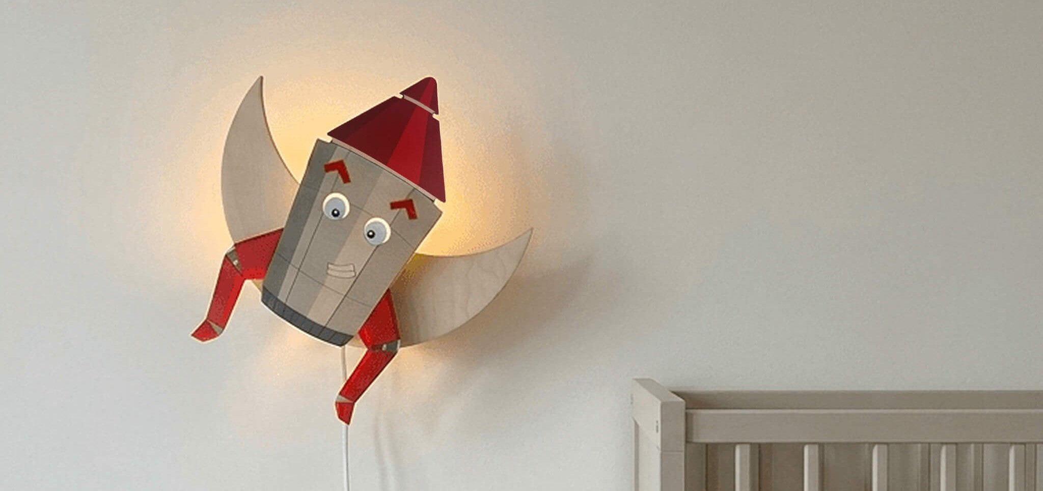 Raket lamp voor de kinderkamer: Functionele en sfeervolle verlichting