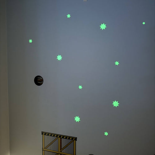 Glow in the dark sterren kinderkamer