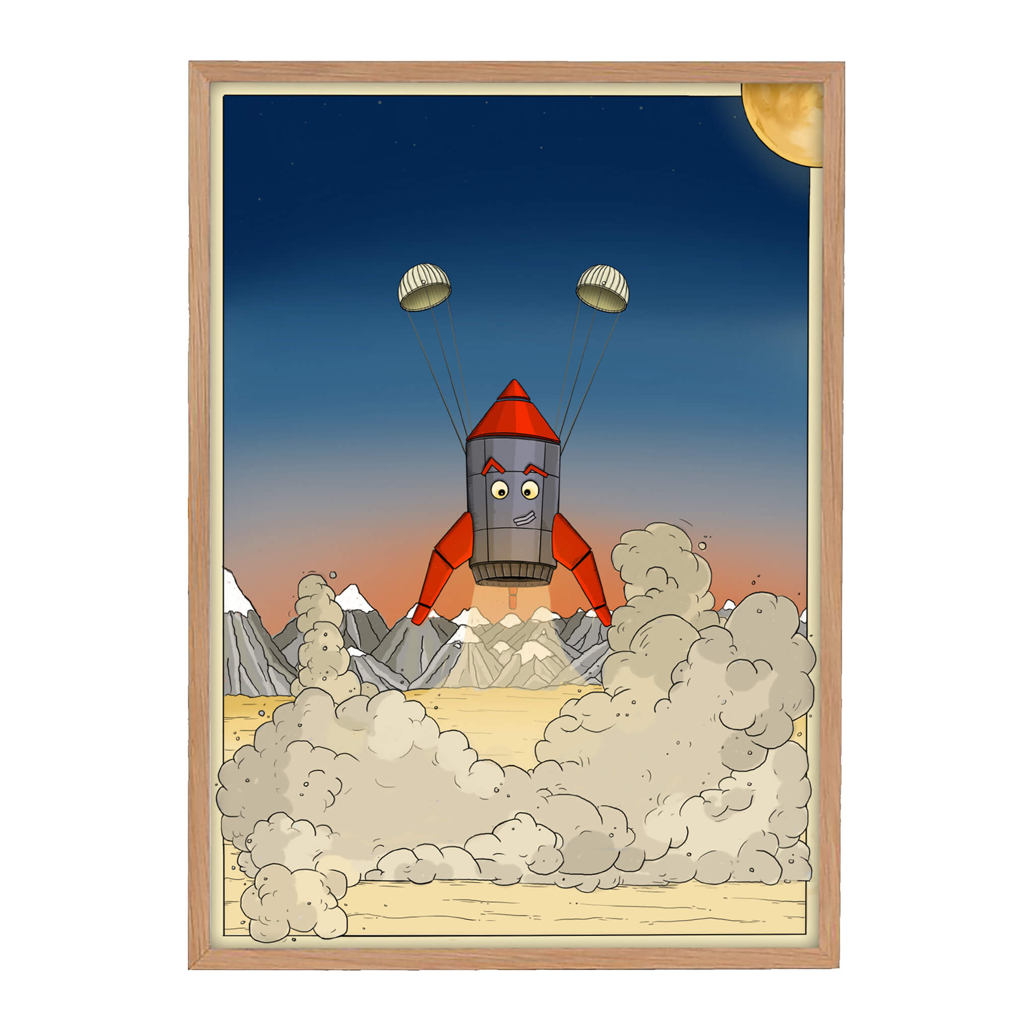 A3 Poster Eno de Raket zachte landing
