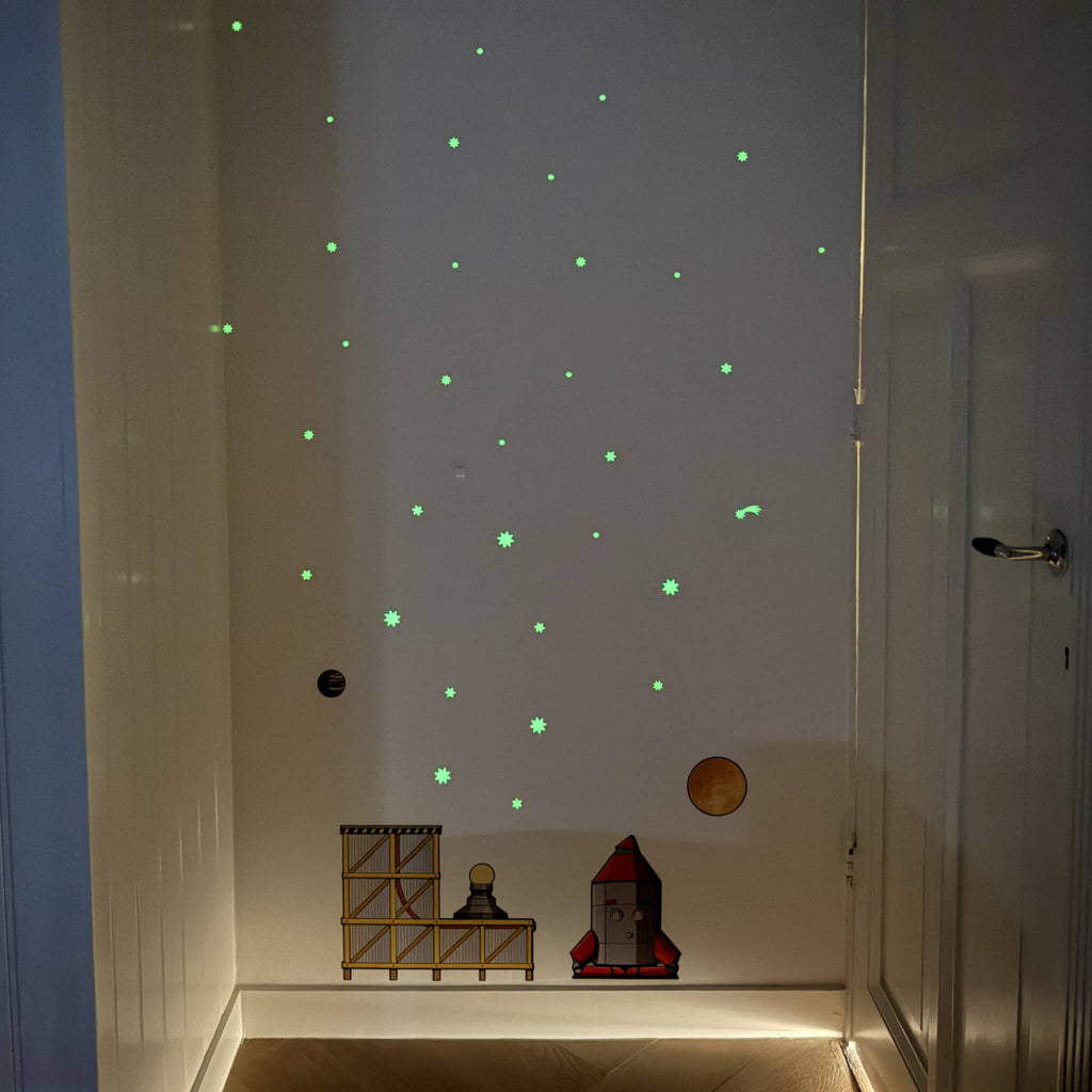 Glow in the dark sterren kinderkamer